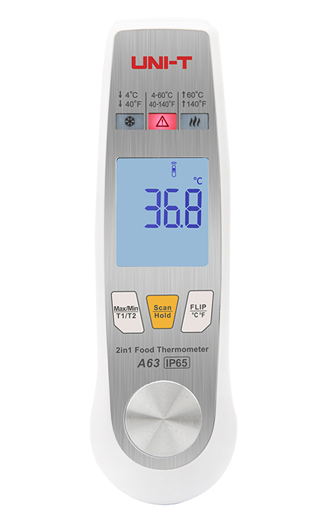 UNI-T ψηφιακό θερμόμετρο τροφίμων A63, -40~250 °C, IP65 1 UNI-T ψηφιακό θερμόμετρο τροφίμων A63