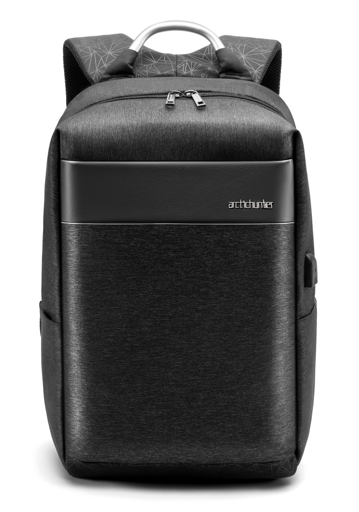 ARCTIC HUNTER τσάντα πλάτης B00218 με θήκη laptop 15.6", USB, 24L, μαύρη 1 ARCTIC HUNTER τσάντα πλάτης B00218 με θήκη laptop 15.6"