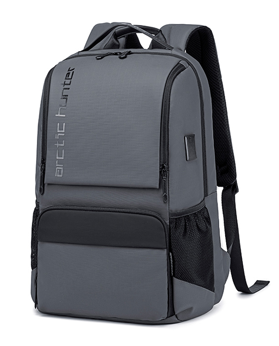 ARCTIC HUNTER τσάντα πλάτης B00532 με θήκη laptop 15.6", USB, 28L, γκρι 1 ARCTIC HUNTER τσάντα πλάτης B00532 με θήκη laptop 15.6"