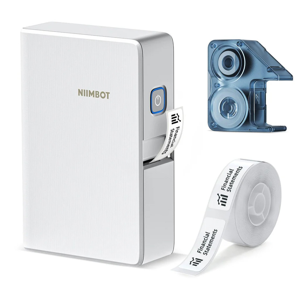NIIMBOT smart θερμικός εκτυπωτής ετικετών B18, 203dpi, Bluetooth, λευκός 1 NIIMBOT smart θερμικός εκτυπωτής ετικετών B18