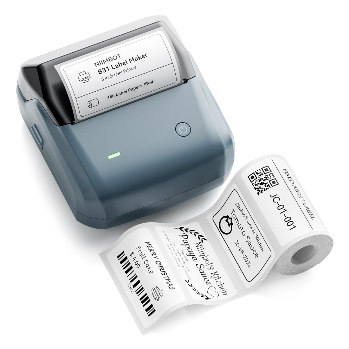NIIMBOT smart θερμικός εκτυπωτής ετικετών B31, 203dpi, Bluetooth, μπλε 1 NIIMBOT smart θερμικός εκτυπωτής ετικετών B31