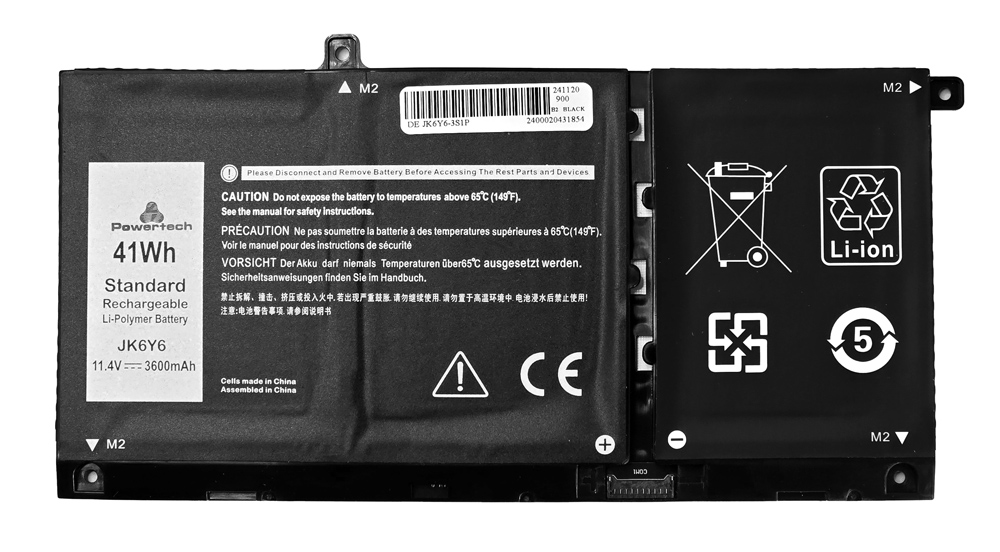 POWERTECH συμβατή μπαταρία JK6Y6 για DELL Inspiron 13 5300/14 5400/15 5500 1 POWERTECH συμβατή μπαταρία JK6Y6 για DELL Inspiron 13 5300/14 5400/15 5500