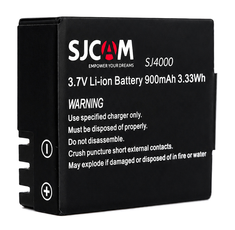 SJCAM μπαταρία για SJ4000 series action κάμερες, 900mAh 1 SJCAM μπαταρία για SJ4000 series action κάμερες