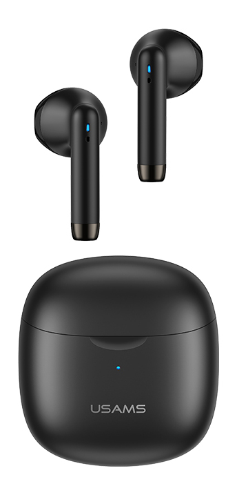 USAMS earphones IA04 με θήκη φόρτισης, True Wireless, Φ13mm, μαύρα 1 USAMS earphones IA04 με θήκη φόρτισης