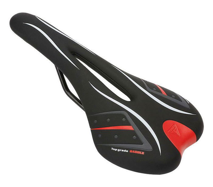 C-TECH σέλα ποδηλάτου BIKE-0042, ανατομική, Φ22.4mm 28 x 13cm, μαύρη 1 C-TECH σέλα ποδηλάτου BIKE-0042