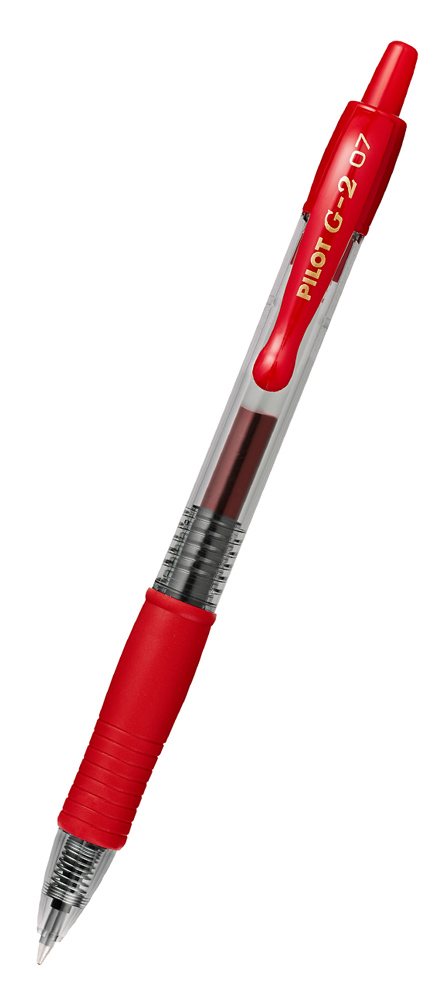 PILOT στυλό διαρκείας gel G-2, 0.7mm, 14cm, κόκκινο 1 PILOT στυλό διαρκείας gel G-2