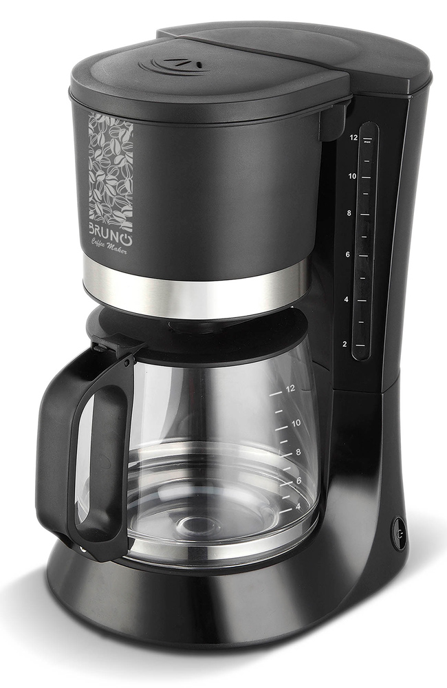 BRUNO καφετιέρα φίλτρου BRN-0086, 680W, έως 12 φλυτζάνια, 1.2L, μαύρη 1 BRUNO καφετιέρα φίλτρου BRN-0086