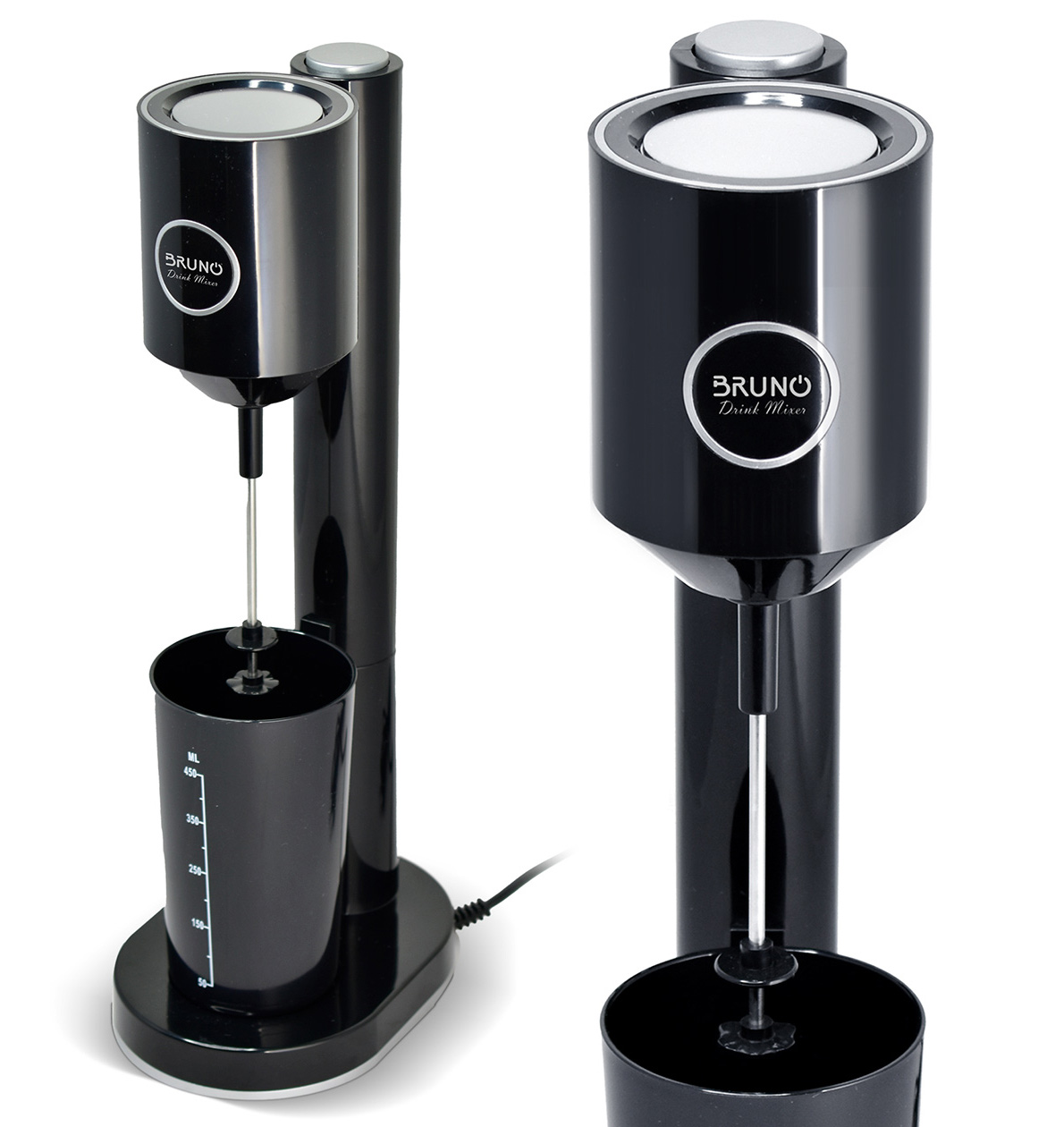 BRUNO φραπεδιέρα επιτραπέζια BRN-0183 100W με δοχείο 450ml, μαύρη 1 BRUNO φραπεδιέρα επιτραπέζια BRN-0183 100W με δοχείο 450ml