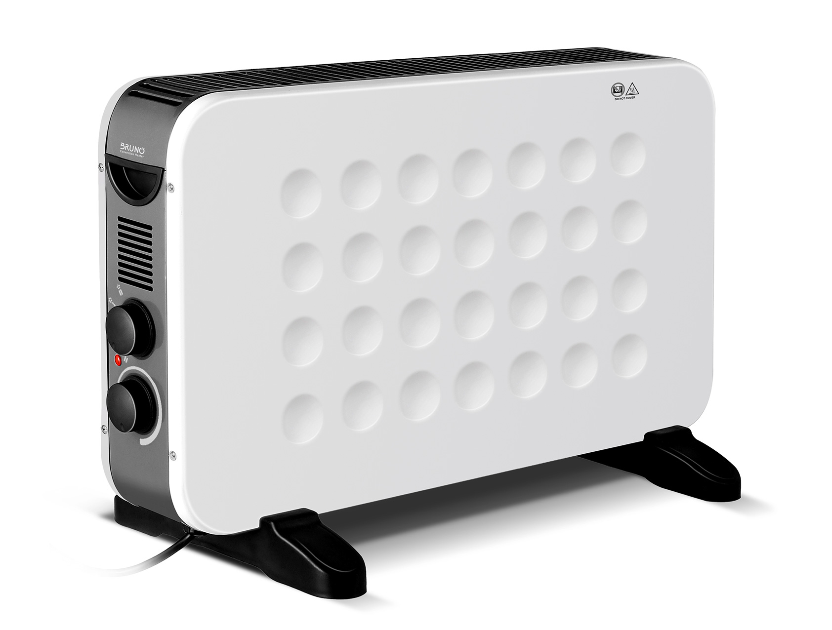 BRUNO θερμοπομπός BRN-0206, 2000W, με θερμοστάτη & ανεμιστήρα, λευκός 1 BRUNO θερμοπομπός BRN-0206