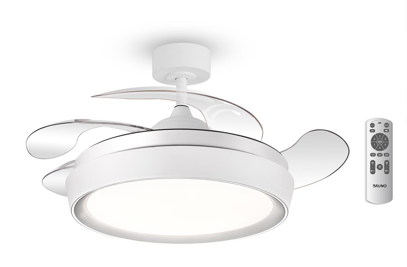 BRUNO ανεμιστήρας οροφής με LED φως BRN-0227, AC 82W, 42", Φ107x47εκ, λευκός 1 BRUNO ανεμιστήρας οροφής με LED φως BRN-0227