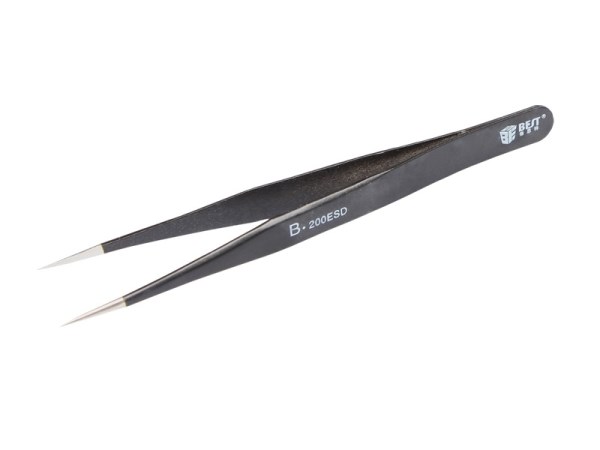 BEST Αντιστατική Τσιμπίδα BST-200ESD, Non Magnetic, 120mm, Ίσια 1 BEST Αντιστατική Τσιμπίδα BST-200ESD