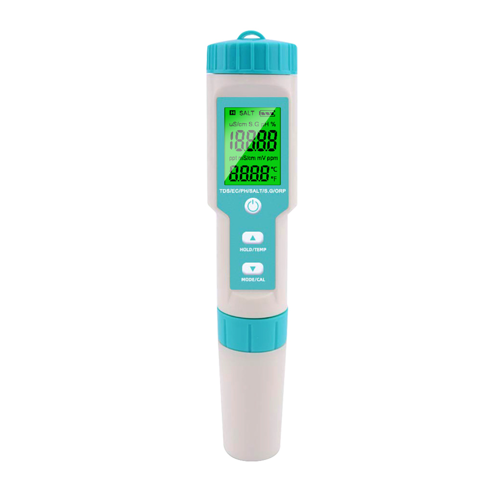 NOYAFA tester ποιότητας νερού C-600, TDS/EC/PH/SALT/S.G/ORP/0-60 °C 1 NOYAFA tester ποιότητας νερού C-600