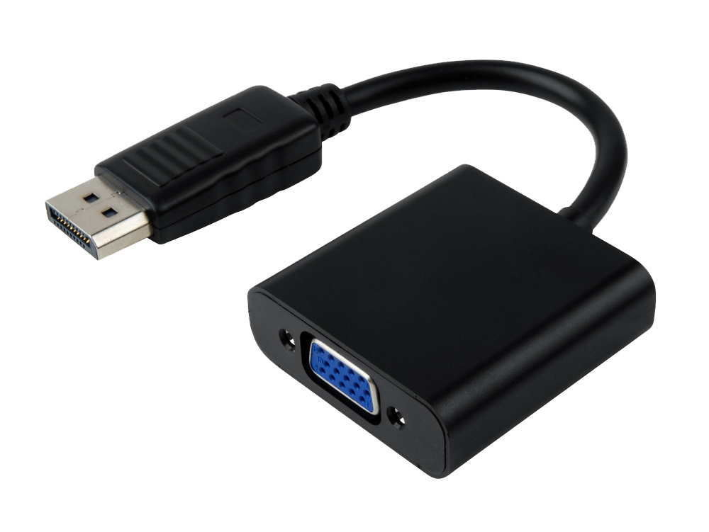 POWERTECH αντάπτορας DisplayPort σε VGA CAB-DP022, 0.20m, μαύρος 1 POWERTECH αντάπτορας DisplayPort σε VGA CAB-DP022