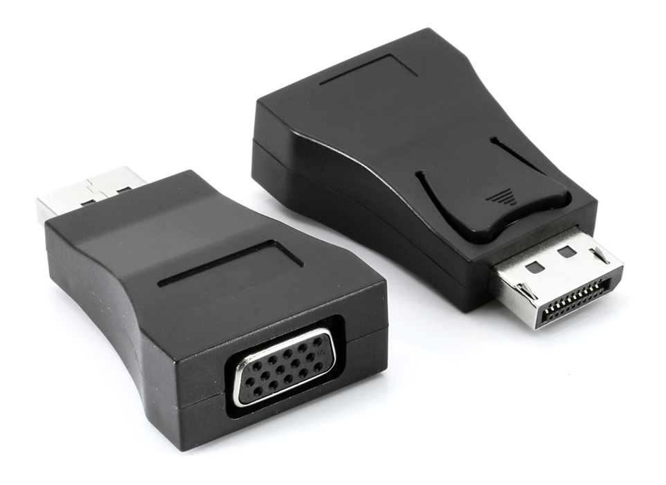 POWERTECH Αντάπτορας DisplayPort (M) σε VGA (F) CAB-DP035, μαύρο 1 POWERTECH Αντάπτορας DisplayPort (M) σε VGA (F) CAB-DP035