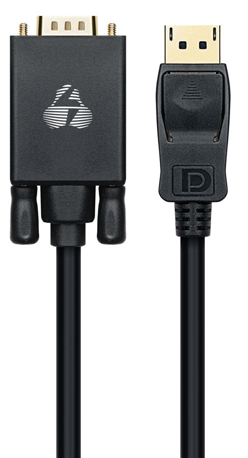 POWERTECH καλώδιο DisplayPort σε VGA CAB-DP056, 1080p, 1.8m, μαύρο 1 POWERTECH καλώδιο DisplayPort σε VGA CAB-DP056