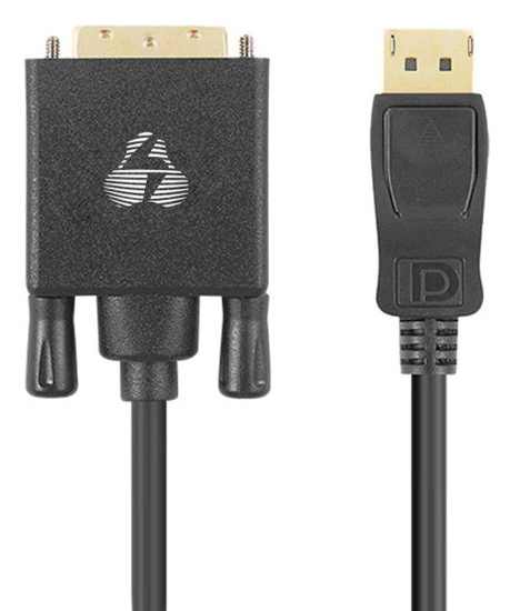 POWERTECH καλώδιο DisplayPort σε DVI CAB-DP058, Active, 4K, 1.8m, μαύρο 1 POWERTECH καλώδιο DisplayPort σε DVI CAB-DP058