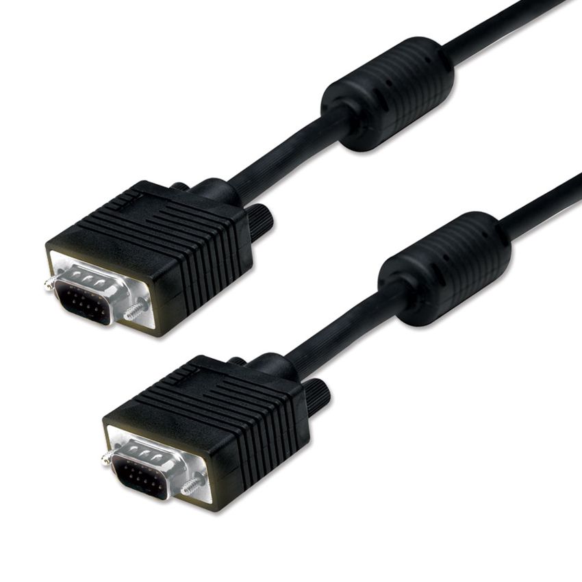 POWERTECH καλώδιο VGA 15pin CAB-G003, 1080p, CCS, 3+6, 1.5m, μαύρο 1 POWERTECH καλώδιο VGA 15pin CAB-G003
