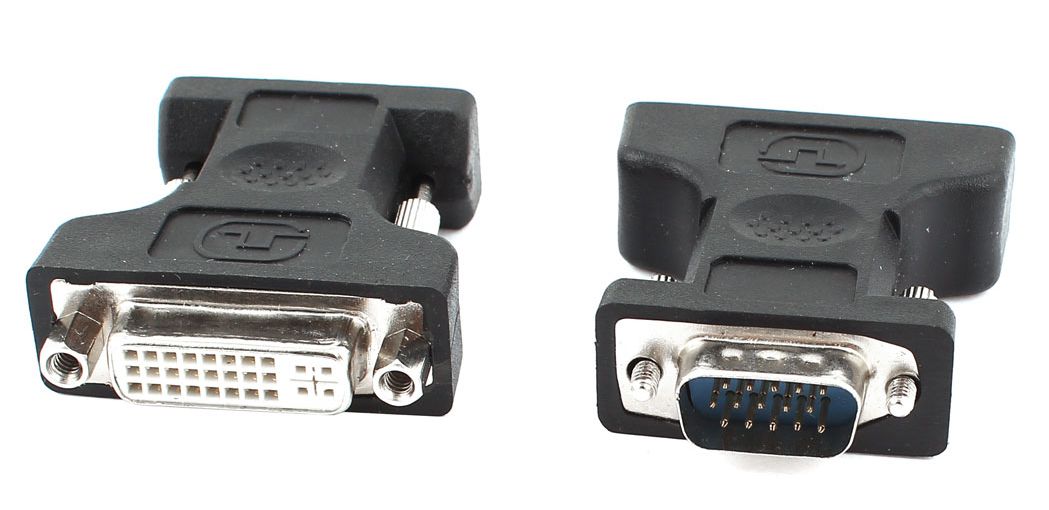 POWERTECH αντάπτορας VGA σε DVI 24+5 CAB-G016, συμβατό με 24+1, μαύρος 1 POWERTECH αντάπτορας VGA σε DVI 24+5 CAB-G016