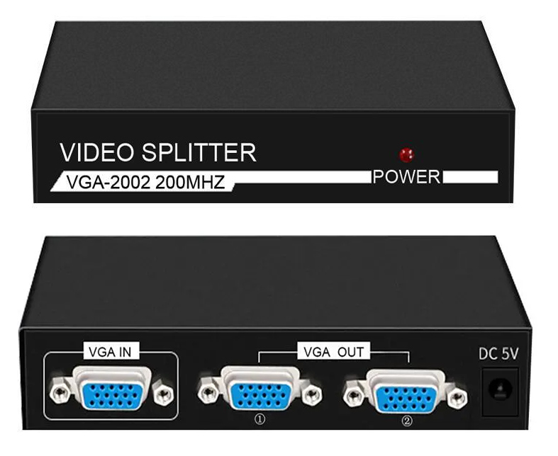 POWERTECH VGA splitter CAB-G031, 2 σε 1, 1920x1440px, μαύρο 1 POWERTECH VGA splitter CAB-G031