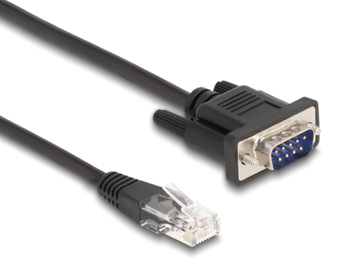 POWERTECH καλώδιο serial RS-232 σε RJ45 CAB-G040, 30cm, μαύρο 1 POWERTECH καλώδιο serial RS-232 σε RJ45 CAB-G040