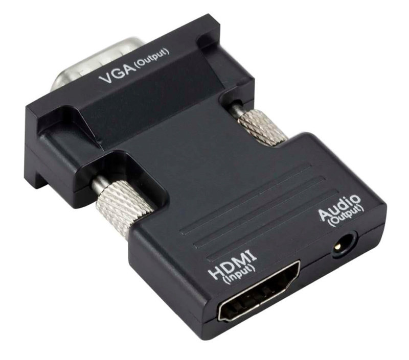 POWERTECH αντάπτορας HDMI σε VGA CAB-H120 με 3.5mm, μαύρος 1 POWERTECH αντάπτορας HDMI σε VGA CAB-H120 με 3.5mm