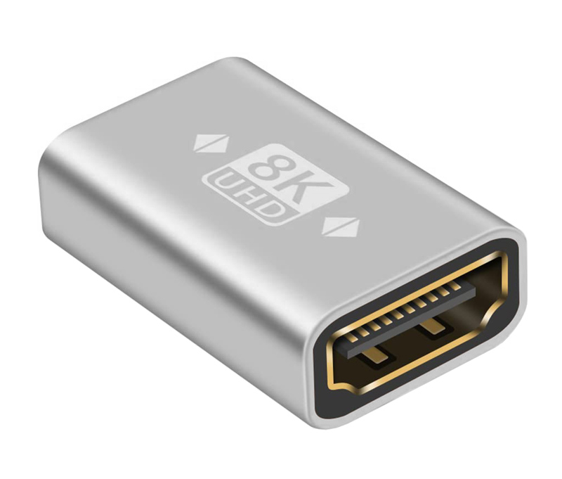 POWERTECH αντάπτορας HDMI 2.1 CAB-H161, θηλυκό, 8K/60Hz, γκρι 1 POWERTECH αντάπτορας HDMI 2.1 CAB-H161