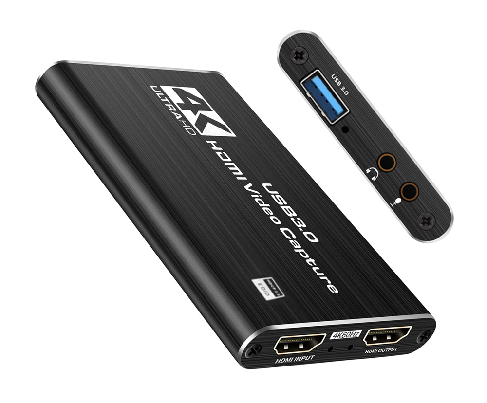 POWERTECH video capture CAB-H164, HDMI/USB σύνδεση, 4K/60Hz, μαύρο 1 POWERTECH video capture CAB-H164
