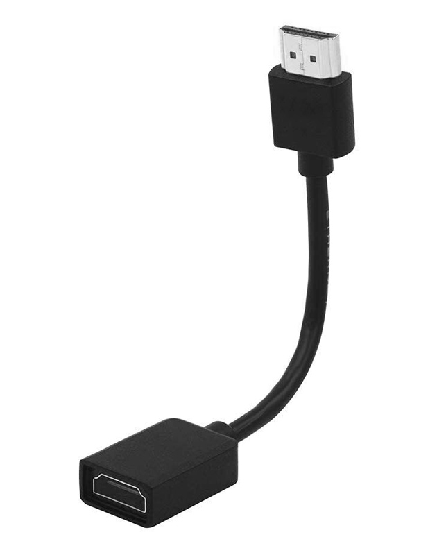 POWERTECH αντάπτορας HDMI CAB-H167, 4K/60Hz, 0.10m, μαύρος 1 POWERTECH αντάπτορας HDMI CAB-H167