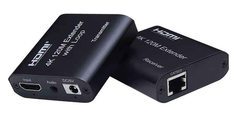 POWERTECH HDMI video extender CAB-H195 μέσω καλωδίου RJ45, 4K/30Hz, με loop, έως 120m 1 POWERTECH HDMI video extender CAB-H195 μέσω καλωδίου RJ45
