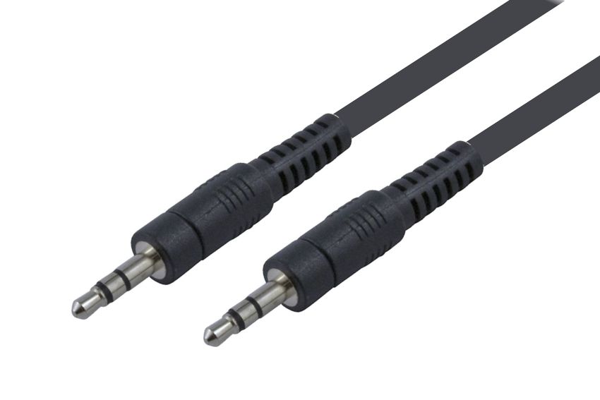 POWERTECH καλώδιο stereo 3.5mm CAB-J001, AUX, nickel plated, 1.5m, μαύρο 1 POWERTECH καλώδιο stereo 3.5mm CAB-J001