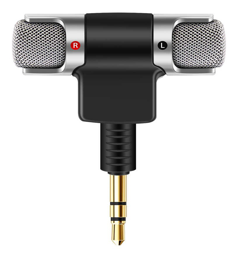 POWERTECH mini μικρόφωνο CAB-J041, stereo, 3.5mm 1 POWERTECH mini μικρόφωνο CAB-J041