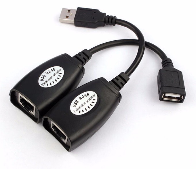 POWERTECH USB extender CAB-N098 μέσω καλωδίου RJ45, μαύρο 1 POWERTECH USB extender CAB-N098 μέσω καλωδίου RJ45
