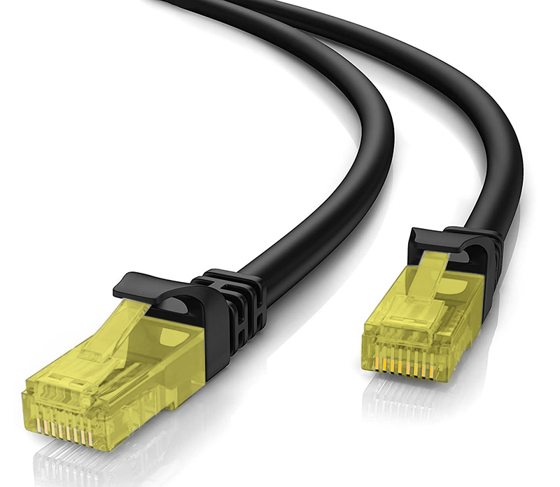 POWERTECH καλώδιο δικτύου CAB-N264, Cat 5e U/UTP, copper, 0.5m, μαύρο 1 POWERTECH καλώδιο δικτύου CAB-N264