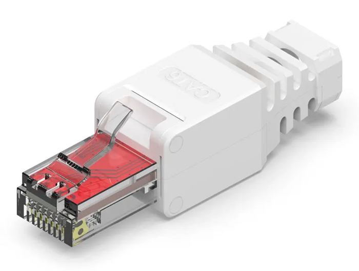 POWERTECH βύσμα δικτύου RJ45 CAB-N350, CAT 6A UTP, tool-free, λευκό 1 POWERTECH βύσμα δικτύου RJ45 CAB-N350