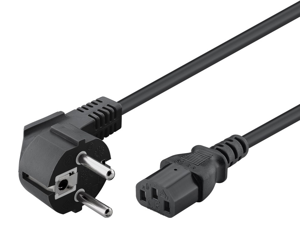 POWERTECH καλώδιο τροφοδοσίας PC CAB-P016, 3x 0.50mm², copper, 1.5m, μαύρο 1 POWERTECH καλώδιο τροφοδοσίας PC CAB-P016