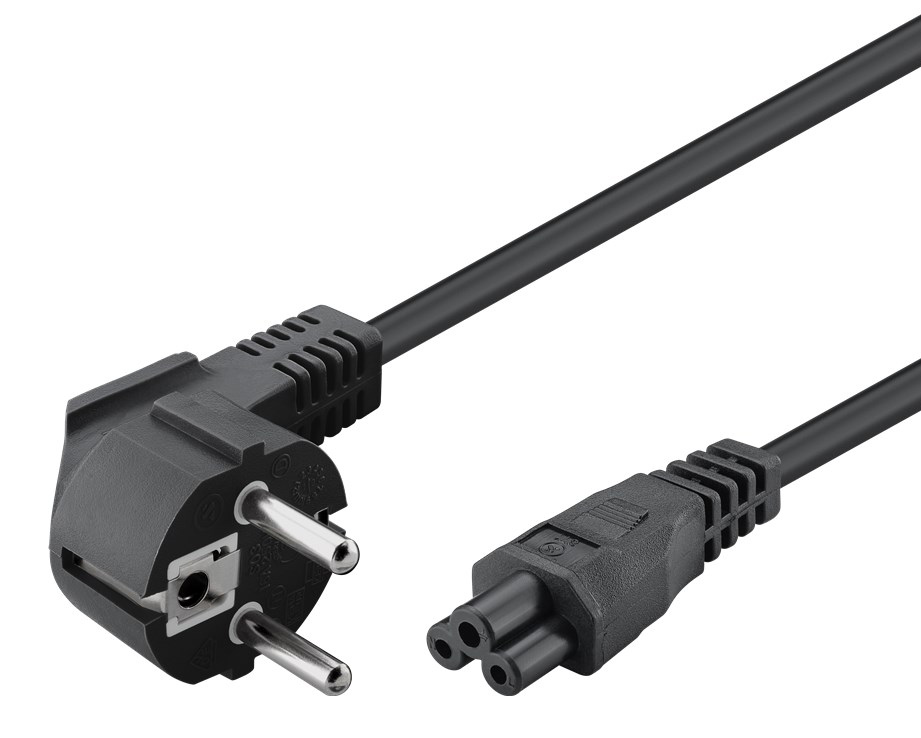 POWERTECH καλώδιο τροφοδοσίας CAB-P029, 3x 0.50mm, 1.5m, μαύρο, 10τμχ 1 POWERTECH καλώδιο τροφοδοσίας CAB-P029
