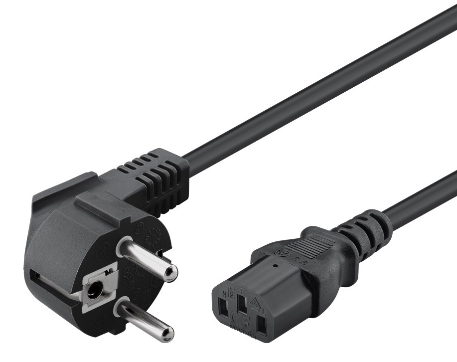 POWERTECH καλώδιο τροφοδοσίας CAB-P031, 3x 1mm², copper, 3m, μαύρο 1 POWERTECH καλώδιο τροφοδοσίας CAB-P031