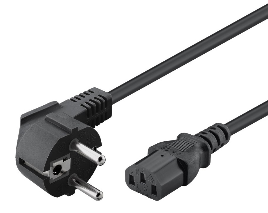 POWERTECH καλώδιο τροφοδοσίας CAB-P044, 3x 1.00mm², copper, 1.5m, μαύρο 1 POWERTECH καλώδιο τροφοδοσίας CAB-P044