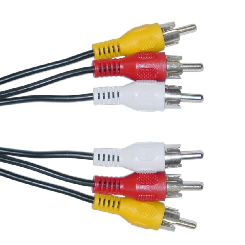 POWERTECH καλώδιο 3x RCA σε 3x RCA CAB-R004, 1.5m, μαύρο 1 POWERTECH καλώδιο 3x RCA σε 3x RCA CAB-R004