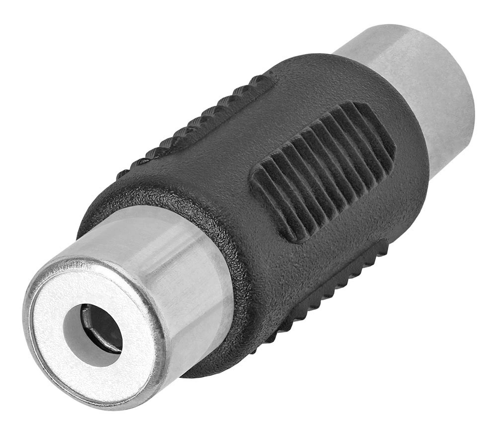 POWERTECH αντάπτορας RCA θηλυκό σε θηλυκό CAB-R021, μαύρος 1 POWERTECH αντάπτορας RCA θηλυκό σε θηλυκό CAB-R021