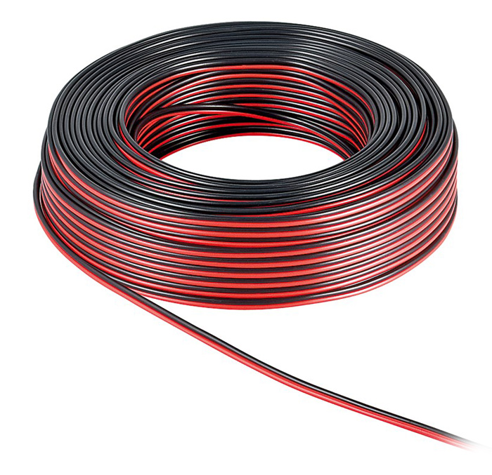 POWERTECH καλώδιο ήχου 2x 0.75mm² CAB-SP004, CCA, 10m, μαύρο & κόκκινο 1 POWERTECH καλώδιο ήχου 2x 0.75mm² CAB-SP004