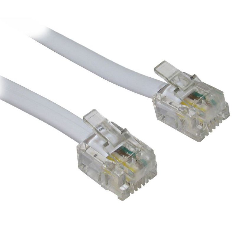 POWERTECH καλώδιο τηλεφώνου CAB-T028 RJ11 6P4C, CCA, 20m, λευκό 1 POWERTECH καλώδιο τηλεφώνου CAB-T028 RJ11 6P4C