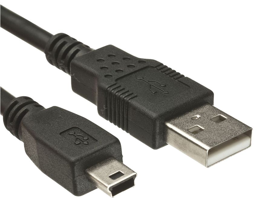 POWERTECH Καλώδιο USB 2.0 σε USB Mini CAB-U025, copper, 1.5m, μαύρο 1 POWERTECH Καλώδιο USB 2.0 σε USB Mini CAB-U025