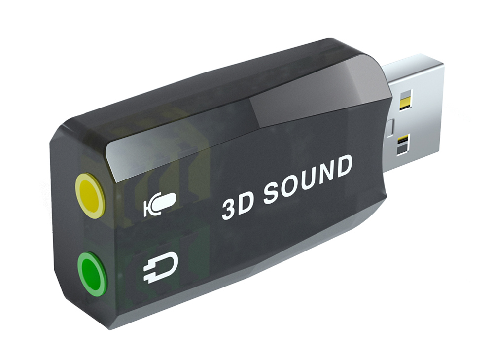POWERTECH κάρτα ήχου USB CAB-U036, 5.1CH, έξοδος μικροφώνου & ακουστικού 1 POWERTECH κάρτα ήχου USB CAB-U036