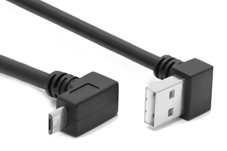 POWERTECH καλώδιο USB σε USB Micro CAB-U137, 90°, Easy USB, 1m, μαύρο 1 POWERTECH καλώδιο USB σε USB Micro CAB-U137