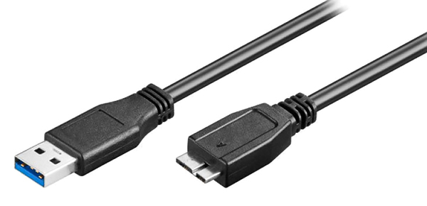 POWERTECH καλώδιο USB σε Micro B USB CAB-U142, 5Gbps, 0.5m, μαύρο 1 POWERTECH καλώδιο USB σε Micro B USB CAB-U142