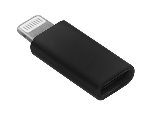 POWERTECH αντάπτορας Lightning σε USB-C θηλυκό CAB-UC021, μαύρος 1 POWERTECH αντάπτορας Lightning σε USB-C θηλυκό CAB-UC021