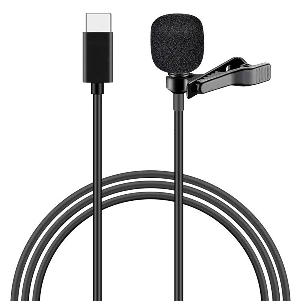 POWERTECH μικρόφωνο CAB-UC048 με ενσωματωμένο clip-on, USB-C, 1.5m μαύρο 1 POWERTECH μικρόφωνο CAB-UC048 με ενσωματωμένο clip-on