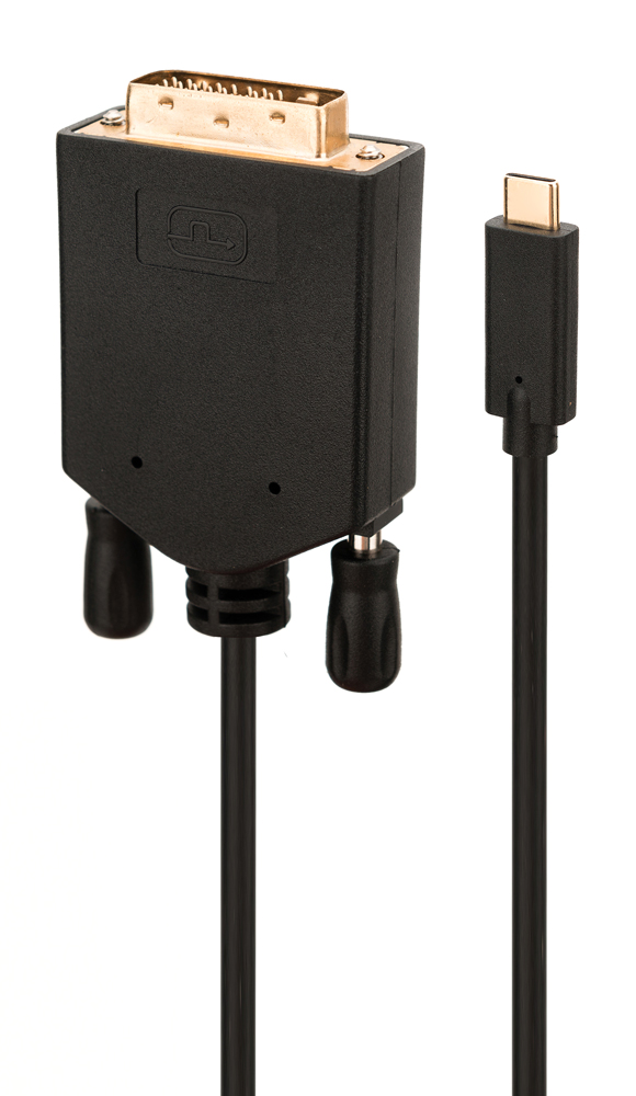 POWERTECH καλώδιο USB-C σε DVI CAB-UC050, 1080p/60Hz, 2m, μαύρο 1 POWERTECH καλώδιο USB-C σε DVI CAB-UC050