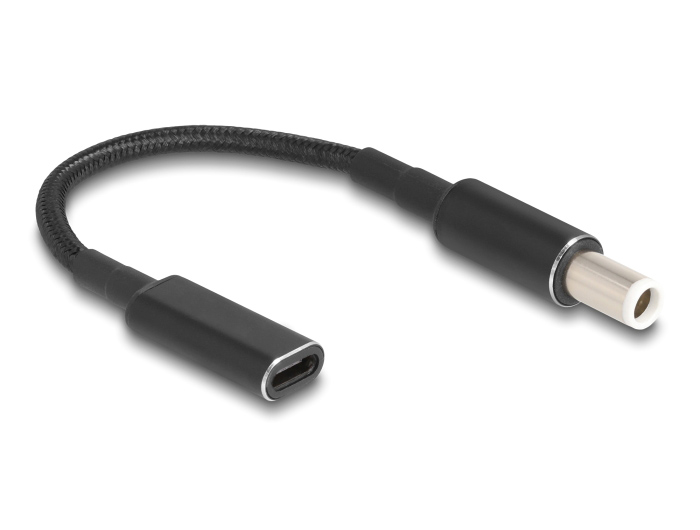 POWERTECH αντάπτορας τροφοδοσίας laptop CAB-UC071, USB-C σε Dell 7.4x5.0mm, μαύρος 1 POWERTECH αντάπτορας τροφοδοσίας laptop CAB-UC071